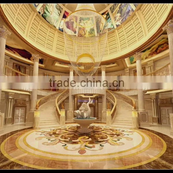 Luxurious 3D Rendering For Girl's Bedroom With 24K Gold Plated Furniture photo-2