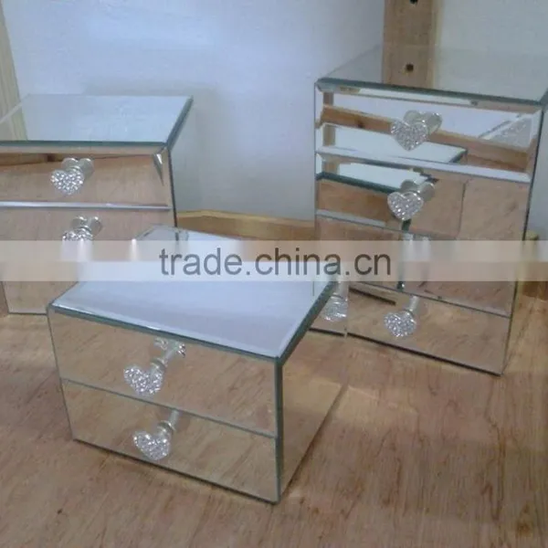 Fancy 3 Tiers Mirrored Jewelry Box photo-3