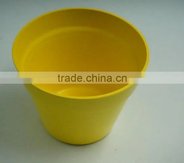 Eco Friendly Bamboo Fibre Plant Fiber Flower Pot photo-3