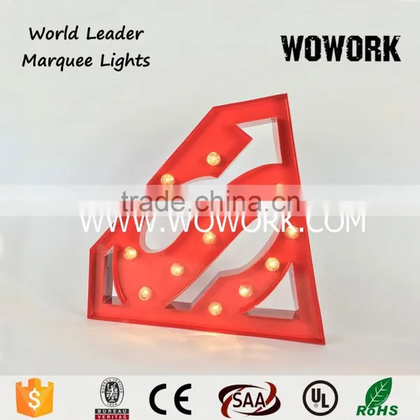 Battery Operated Superman Logo Light Light for Baby Room photo-3