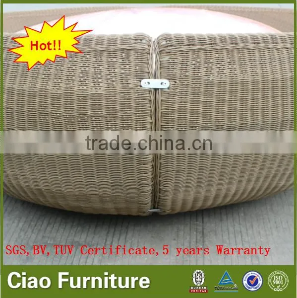Bedroom Wicker Furniture Sofa Bed Rattan KD Big Round Bed photo-2
