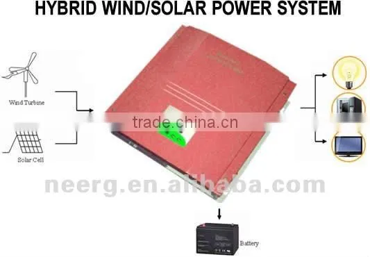 3kw Off-grid Hybrid Wind Solar Charge Controller With LCD Dispaly