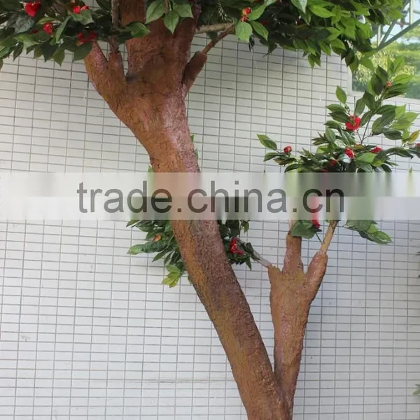 Home &garden Ornament Artificial Camellia Tree With Flowers Decoration photo-4