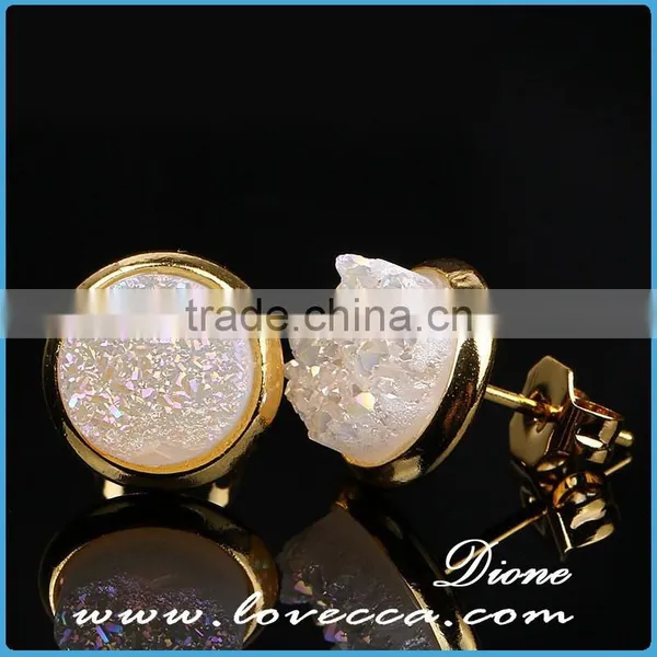 Druzy 925 Sterling Silver Earring, Beautiful Silver Jewelry, Wholesale Silver Jewellery Jaipur India photo-6