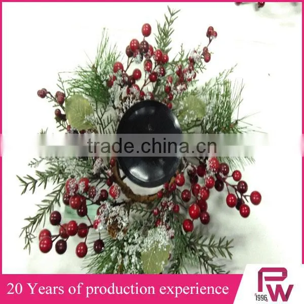Factory Direct Sales Christmas Candle Wreath Decorative Wreath photo-4
