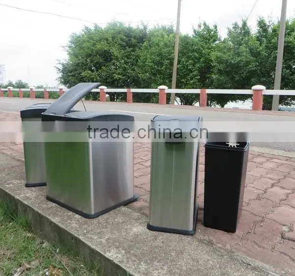 Big Capacity Stainless Steel Pedal Bin Garbage Bin for School photo-2