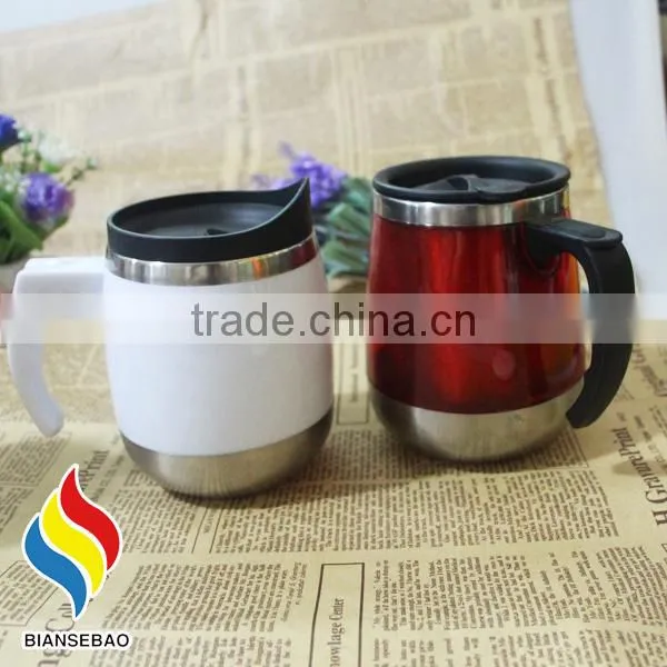 Cheap Gift Double Wall Stainless Steel Mug With Handle photo-4
