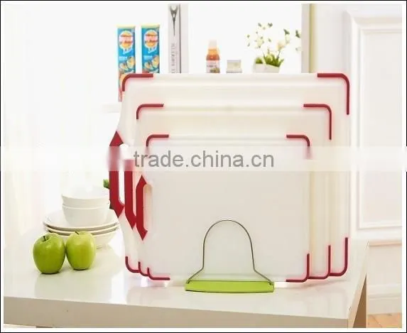 Kitchen Plastic Cutting Board Set Plastic Chopping Board Set with holder