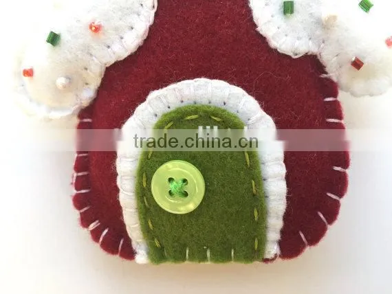 Christmas House Felt Miniature House photo-4