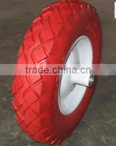 Flat Free Tire 4.00-8 pu Foam Wheel FP4008 photo-2