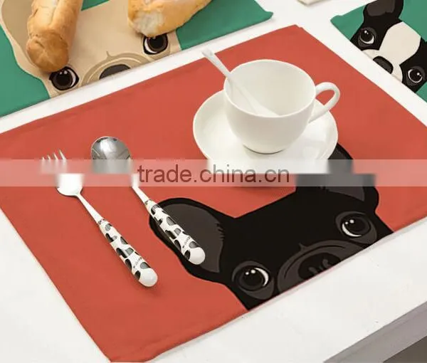 Animal Printing Table Dinner Napkin Linen Cotton Folding Design For Home Restuarant Decoration Pieces photo-4