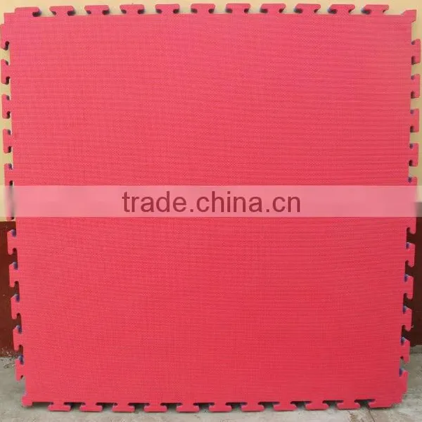 Red Blue, Five Strips and T Pattern Competition Grade Taekwondo Karate Mat Flooring Interlocking Mats Martial Arts Jigsaw Mats photo-4