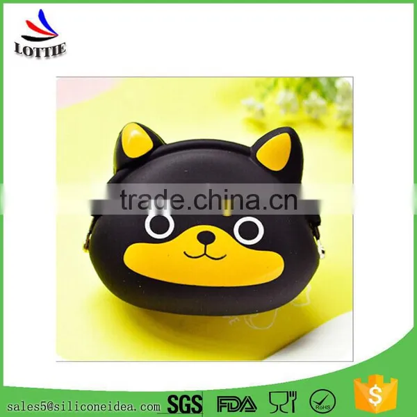 Promotional Cartoon Shape Silicone Coin Bag Food Grade Silicone Coin Wallet for Kids photo-4