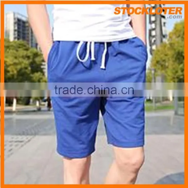 Cheap and Good Quality Polyester Men Plained Shorts Beach Shorts Surplus Stock Clearance photo-2