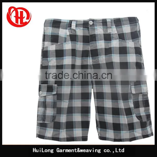 Men's Cheap Short Pants Stocklots Plaid Printed Shorts photo-6