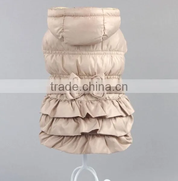 latest ruffle warm heavy winter wholesale cheap XXL dog clothing