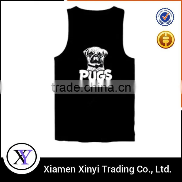 Fashion New Style Printing Wholesale Cotton Singlet Men