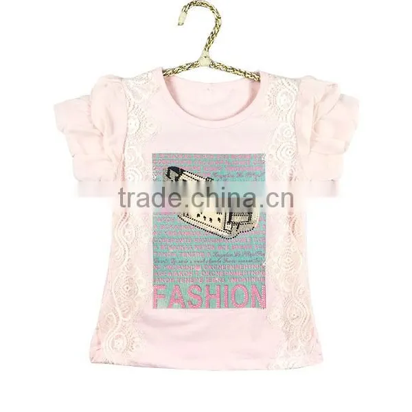 2016 Summer T-shirt New Fashion Baby Girls Clothe photo-2