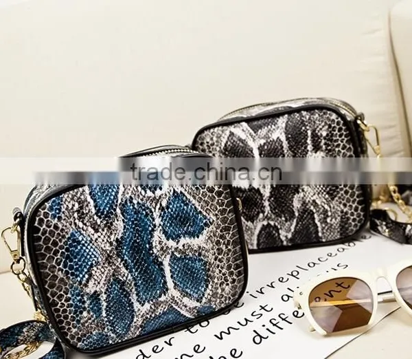 DY0135Z Europea Fashion Winter 2015 Hot Sale Leopard Printed Golden Chain Bag photo-2