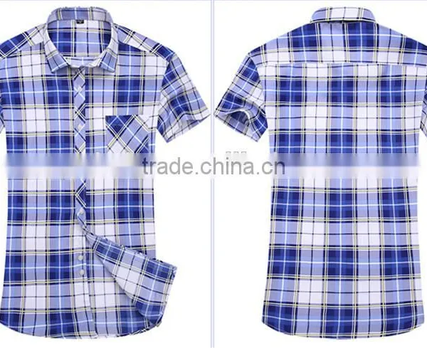 Broken Beautiful Han Edition No-iron Shirt Grid Business Cotton Printed Shirt Tide Men Leisure Long-sleeved Shirt photo-3