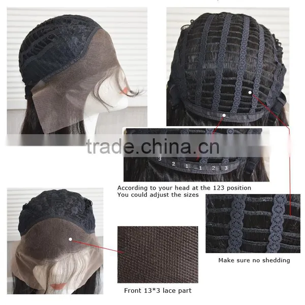 Wholesale Virign Brazilian Frontal Lace Human Hair Wig Black Rose Wavy Customized Full Lace Wigs photo-5