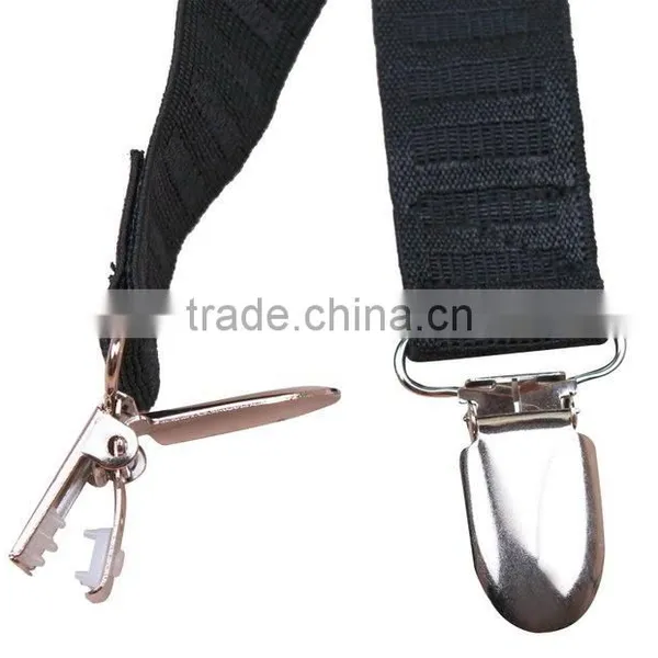 4 Straight Y Stirrup Footloop Style Unifrom Shirt Stays Shirt Holders Keep Shirt Tucked In Suspender Garters photo-2