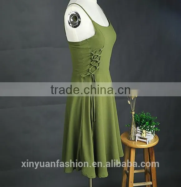 Latest Fashion Women Dress Girls Dress Names With Pictures Green Chiffon Dress photo-4
