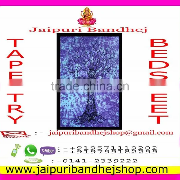 Jaipuri Mandala Cotton Fabric Tapestry photo-4