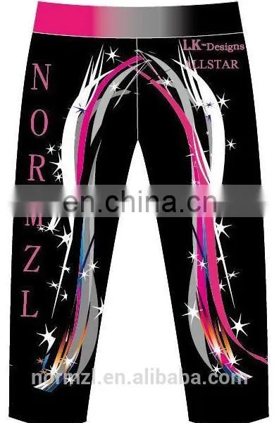 Dance Leggings Blue Design Dance Sport Wear for Girls photo-2