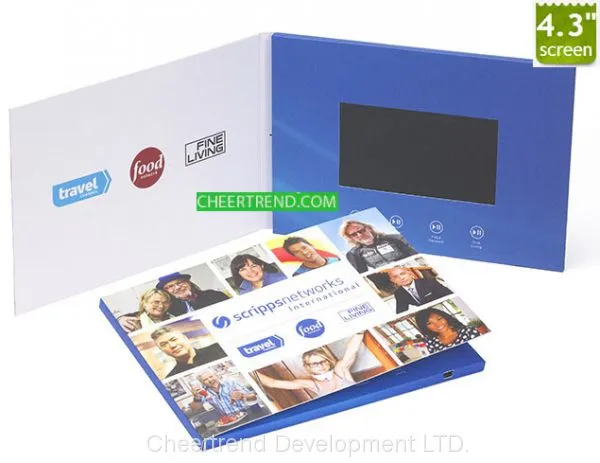Portrait A5 Size 4.3'' Digital Greeting Card /Video Brochure / Lcd Card photo-5