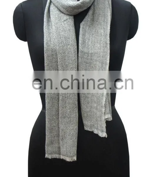 Plain Pashmina Wool Scarfs in HB,Twill photo-3