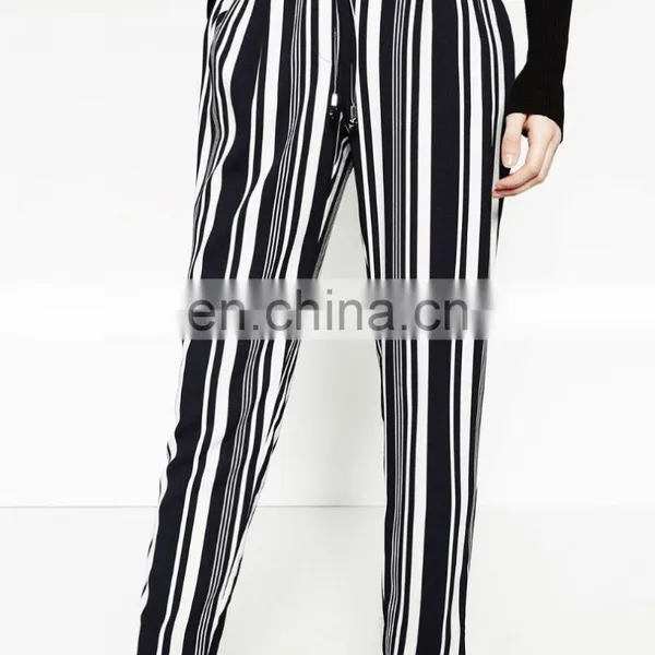 High Quality New Fashion Women Hip Hop Stripe Pants photo-3