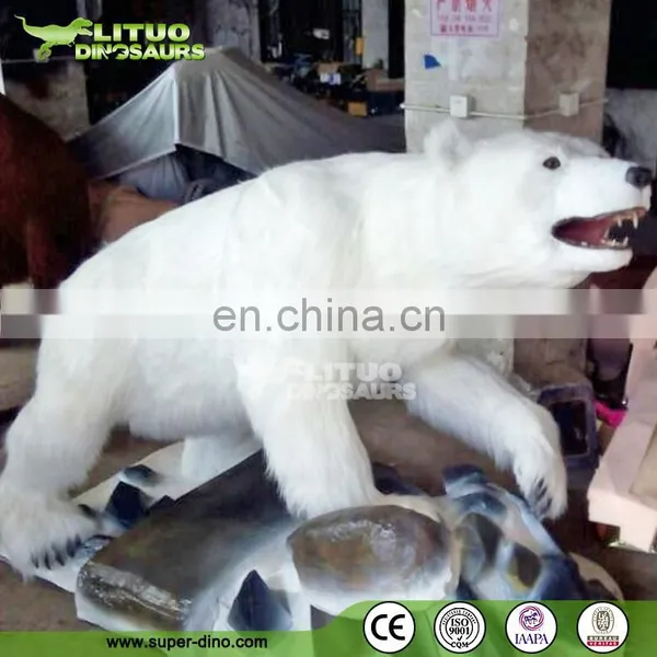 Arctic Theme Mini Golf Decor Life Size Animal Animatronic Polar Bear photo-3