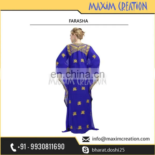 Latest Party Wear Farasha Caftan Dress For Arabian Women photo-4