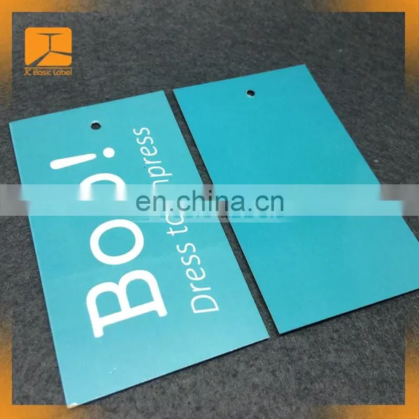 Hot Sale Direct Factory Custom Bright Pink Color Paper Hang Tags for Women Jeans Sportswear photo-5