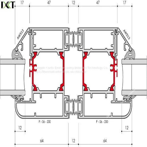 Customized Nylon Thermal Insulation Heat Broken Profile