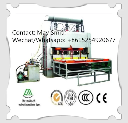 Short Cycle Melamine Laminating Hot Press for HDF Laminate Flooring