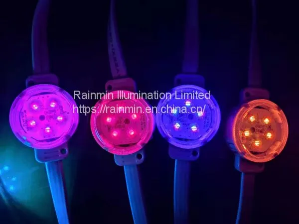 40mm 24v Polycarbonate SMD3535 RGB D40 Dot Light For Building Decoration photo-2
