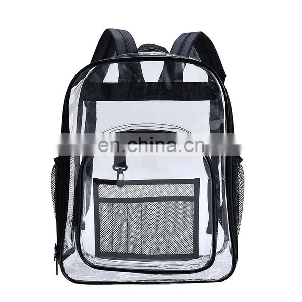 Custom New Fashion Waterproof Colorer Transparent Clear Pvc Backpack photo-4