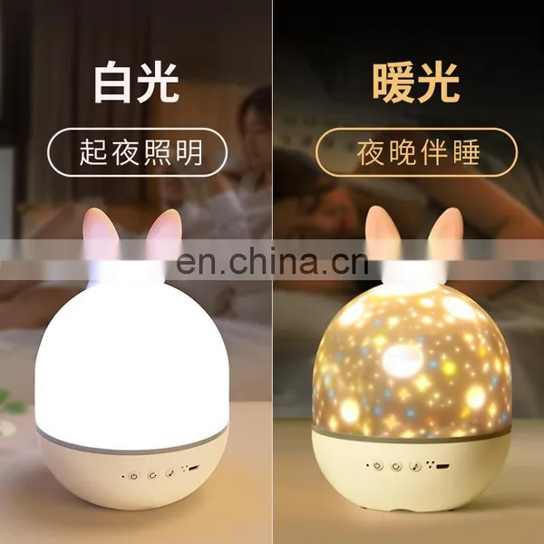Home Decoration Music Rotating Night Light Projector With Remote Control photo-4