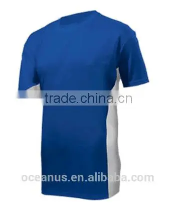 100% Poly Knit Mens S/S Color Block T Shirts photo-4