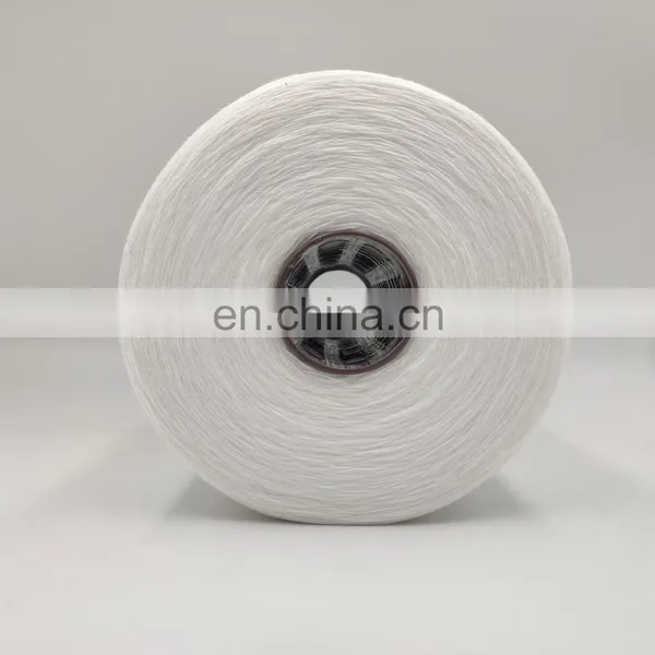 High Tenacity Raw White Sewing Thread Dyeing Tube Poly Poly Core Spun Sewing Thread Manufacture photo-3