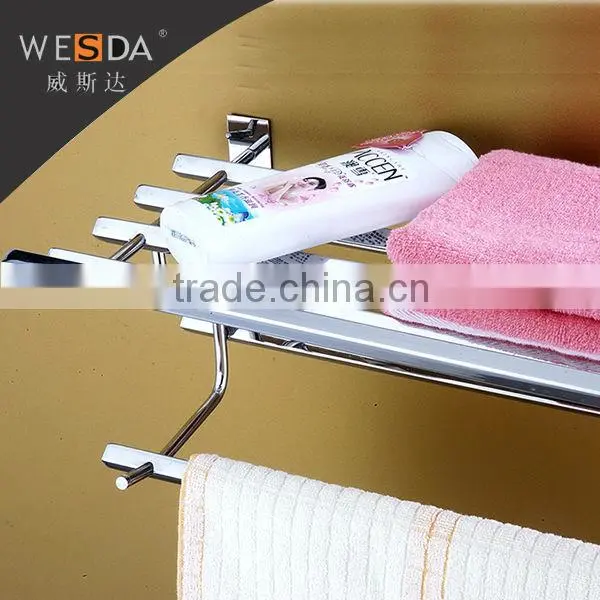 WESDA Portable Towel Rack Bathroom Towel Rack Made of Zinc Alloy photo-6