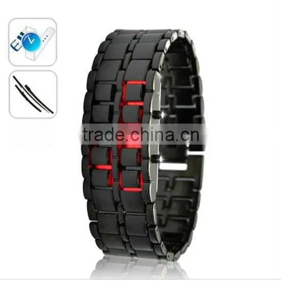 2013 Fashion Led Watch Sport Stainless Steel Back