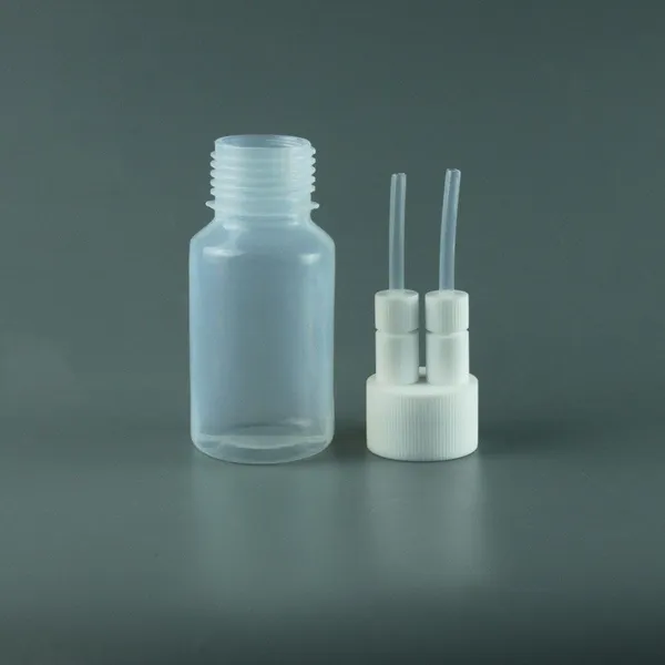 PFA Distillation Bottle Teflon Absorption Bottle 60ml Reaction Vessel Methylmercury Reactor photo-3