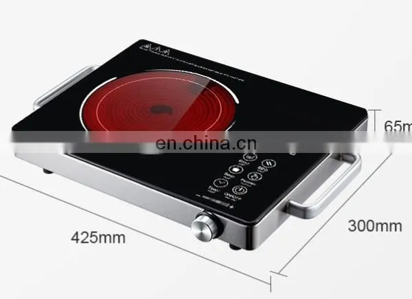 110v/220v Radiant Cooker 2000W Touch Control Black Color Easy to Operate Rice Soup Milk Hotpot Rice Keep Warm Function photo-2