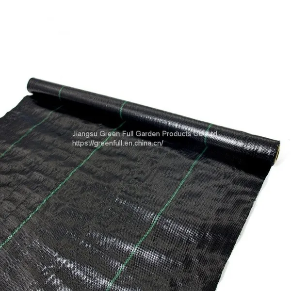 100GSM Green Line Landscape Fabric Mat Ground Cover Matting for Gardens photo-2