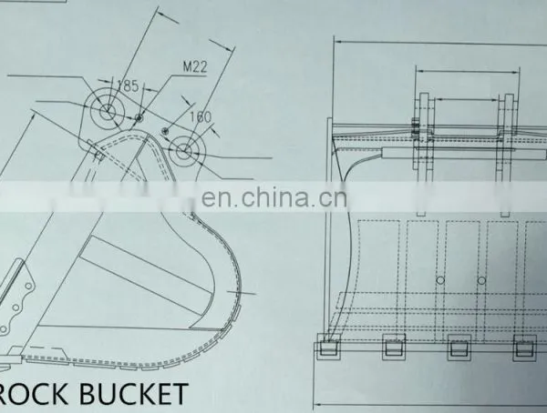 Excavator Bucket With Different Capacity and Drawings for Sale photo-2