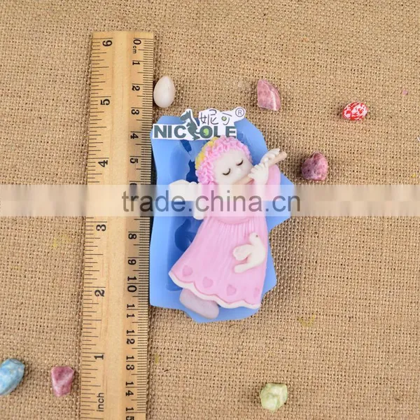 Custom Unique Design Silicon Moulds Baby Angel Fondant Molds photo-3