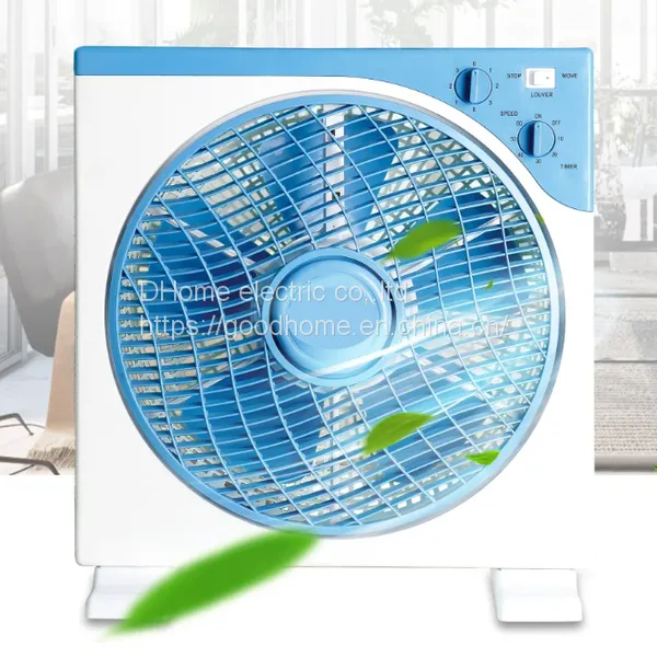 Box Fan 12′′ With 3 Speeds, Rotatable Grill Desk Fan, Quiet Operation Fast Cooling Fan With 120 Min Timer（Wechat:13510231336 008613510231336） photo-2